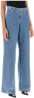 Wide Jeans Magda Butrym , Blue , Dames - S,Xs
