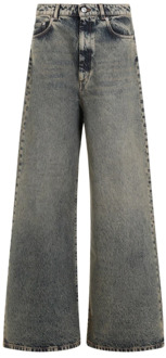 Wide Jeans Sportmax , Gray , Dames - W26,W25