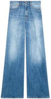 Wide Leg Amber Jeans Dondup , Blue , Dames - W28,W29,W31,W26,W24,W25,W27