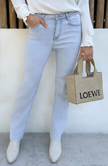 Wide Leg Jeans Ultra Light Blue Stretch FMH Blauw