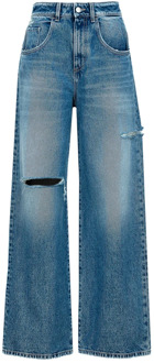 Wide Leg Jeans Upgrade Moderne Vrouw Icon Denim , Blue , Dames - W27,W26,W28