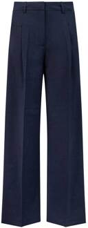 Wide leg pantalon Edith  blauw - 38,