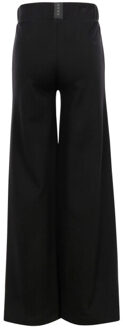 Wide leg sweat pants black voor meisjes in de kleur Zwart - 164