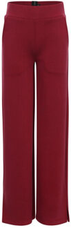 Wide leg sweat pants red rose voor meisjes in de kleur Rood - 140