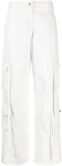 Wide Trousers Andrea Adamo , White , Dames - S