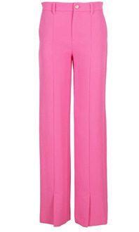 Wide Trousers Chiara Ferragni Collection , Pink , Dames - Xs,3Xs