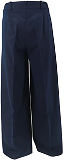 Wide Trousers Circolo 1901 , Blue , Dames - M,2Xs