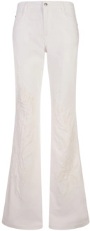 Wide Trousers Ermanno Scervino , White , Dames - M,S,2Xs