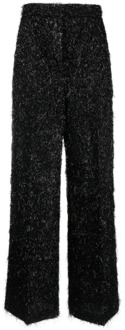 Wide Trousers Fabiana Filippi , Black , Dames - M,S,Xs