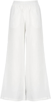 Wide Trousers Fabiana Filippi , White , Dames - M,S,Xs