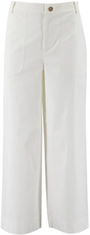 Wide Trousers Fedeli , White , Dames - M,Xs