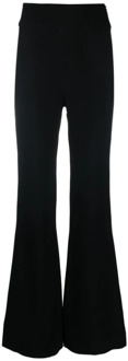 Wide Trousers Federica Tosi , Black , Dames - M,S,Xs,2Xs