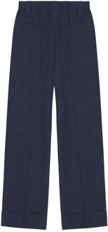 Wide Trousers Ganni , Blue , Dames - 2XS