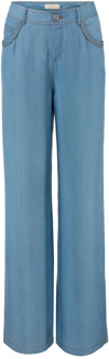 Wide Trousers IVI , Blue , Dames - Xl,S