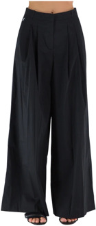 Wide Trousers Jijil , Black , Dames - S,2Xs