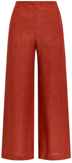 Wide Trousers Maliparmi , Red , Dames - L,M,S,Xs