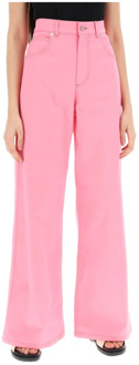 Wide Trousers Marni , Pink , Dames - S,Xs,2Xs