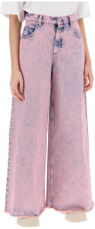 Wide Trousers Marni , Pink , Dames - S,Xs
