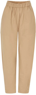 Wide Trousers Masai , Beige , Dames - 2XL