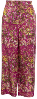 Wide Trousers Max Mara Studio , Pink , Dames - M,S,Xs