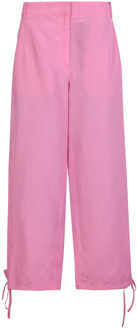 Wide Trousers Msgm , Pink , Dames - S,Xs