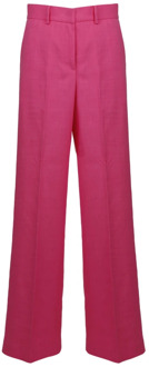 Wide Trousers Msgm , Pink , Dames - S,Xs
