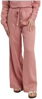 Wide Trousers Ottod'Ame , Pink , Dames - M,S,Xs,2Xs