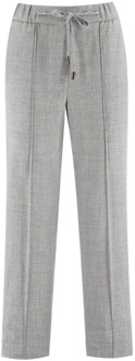 Wide Trousers Peserico , Gray , Dames - S,2Xs