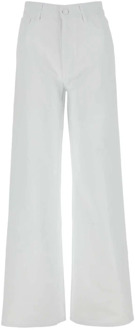 Wide Trousers Raf Simons , White , Dames - W28