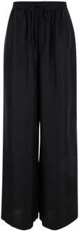 Wide Trousers Róhe , Black , Dames - S,Xs