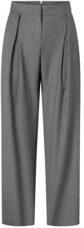 Wide Trousers Windsor , Gray , Dames - S