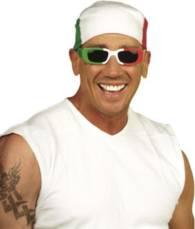 Widmann Bandana Italie - 55 cm - hoofddoek - Italiaanse vlag - accessoires Multi