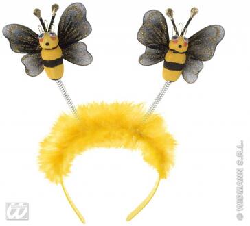 Widmann Bijen haarband met nep bond voor volwassenen - Accessoires > Haar & hoofdbanden