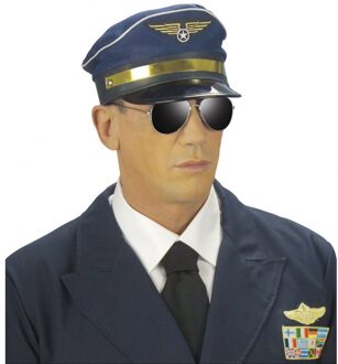 Widmann Blauwe piloten hoed