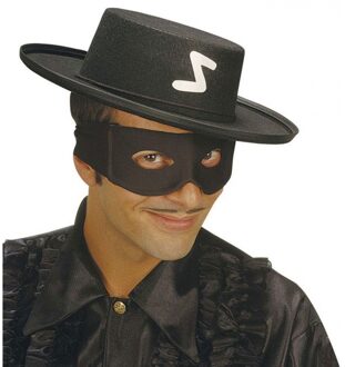 Widmann Boeven oogmasker zwart - volwassenen - boevenmasker - verkleedaccessoires