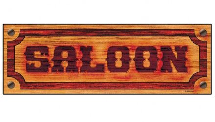 Widmann Bordje met saloon opdruk - Feestdecoratieborden Multikleur