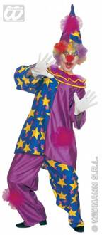 Widmann Clown & Nar Kostuum | Harlekino Clown Met Sterren Kostuum Man | Large | Carnaval kostuum | Verkleedkleding