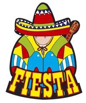 Widmann Fiesta decoratie bord Mexicaans feestje Multi