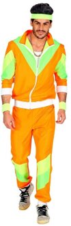 Widmann Foute Party Trainingspak Neon Oranje - Maat XL