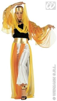 Widmann Gele en oranje outfit van een oosterse danseres voor vrouwen - Medium - Volwassenen kostuums