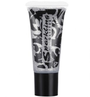 Widmann Glitter schmink zilver