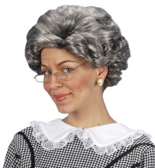 Widmann Grijze damespruik Agatha Grijs