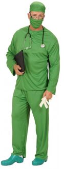 Widmann Groen chirurgen verkleed kostuum voor volwassenen