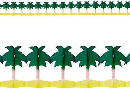Widmann Hawaii palmbomen slingers 4 meter van papier Multi