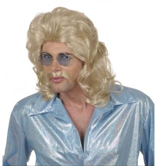 Widmann Heren pruik met lang matje haar Blond