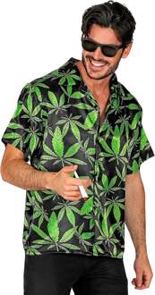 Widmann Hippie Kostuum | Cannabis Shirt Lekkere Trek Man | Small / Medium | Carnaval kostuum | Verkleedkleding