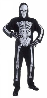 Widmann Horror skelet kostuum voor volwassenen - Verkleedkleding - Maat L