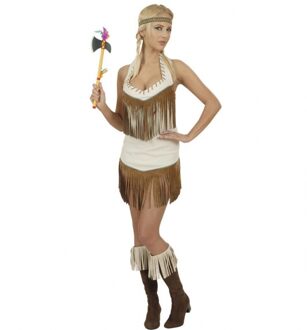 Widmann Indianen jurkje carnaval dames Bruin