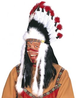 Widmann Indianentooi - Sitting Bull - volwassenen - indiaan verkleed tooi Multi