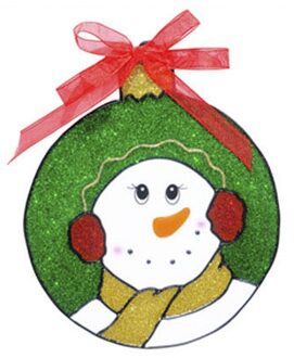 Widmann Kerst raamstickers/raamdecoratie sneeuwpop plaatjes 18 cm - Feeststickers Multikleur